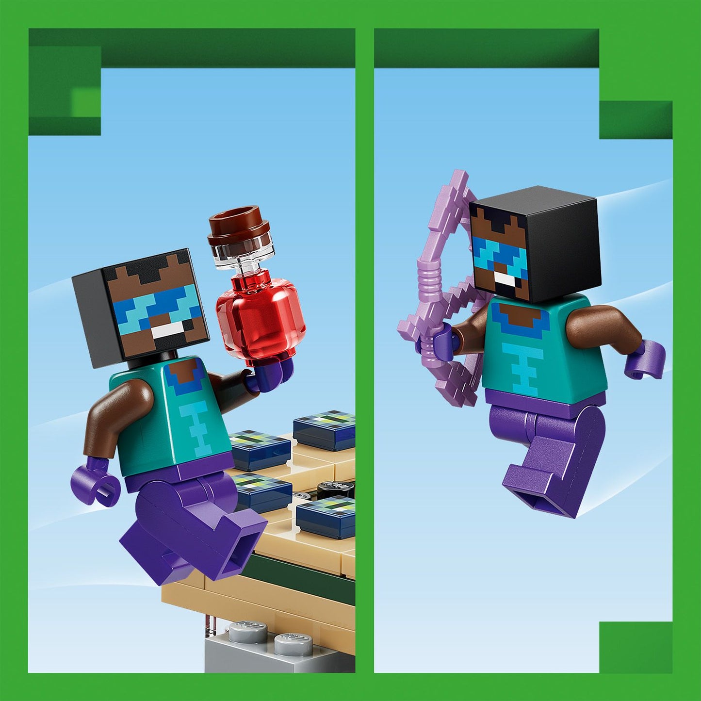 LEGO Minecraft Reis naar de Nether en het End-Portaal Videogame Speelgoed voor Kinderen 21584