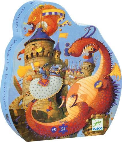 Silhouette Puzzle - Vaillant & The Dragon