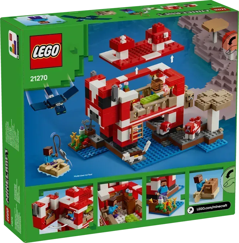 LEGO The Mushroom House 21270 Minecraft (Pre-Order: January 2025)