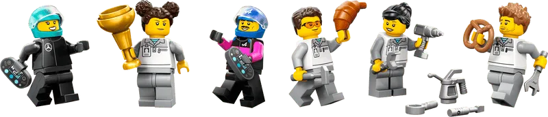 LEGO Pit Box with Mercedes AMG and Alpine F1 Cars 60444 City (Delivery: January 1, 2025)