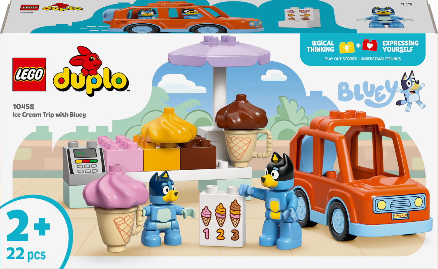 LEGO Eiscreme holen mit Bluey 10458 DUPLO Bluey (Vorbestellung: 1. August)