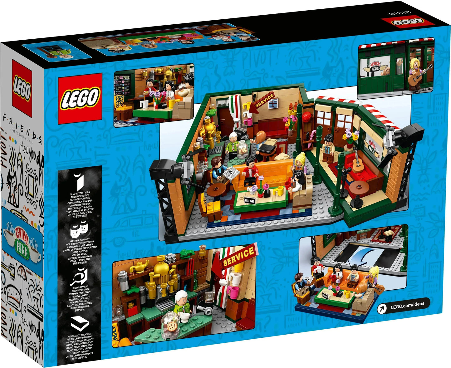 LEGO Friends Central Perk, the cafe from the Friends 21319 Ideas series