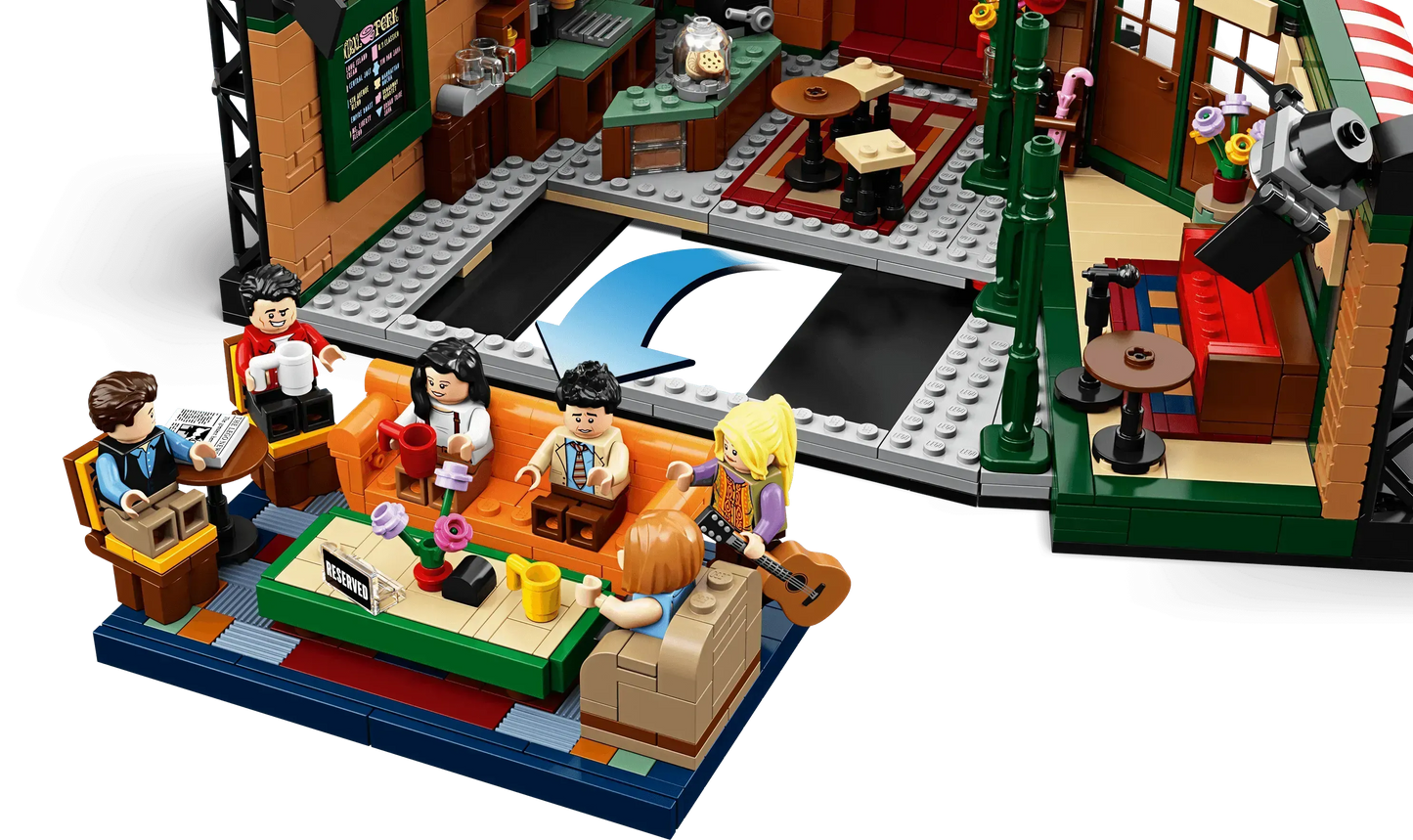 LEGO Friends Central Perk, the cafe from the Friends 21319 Ideas series