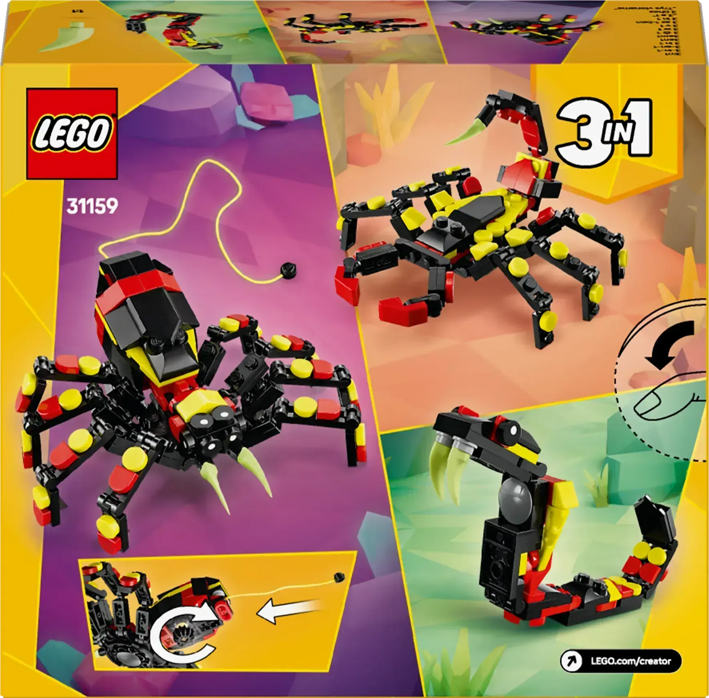 LEGO Wild Animals: Spannende Spinne 31159 Creator 3-in-1