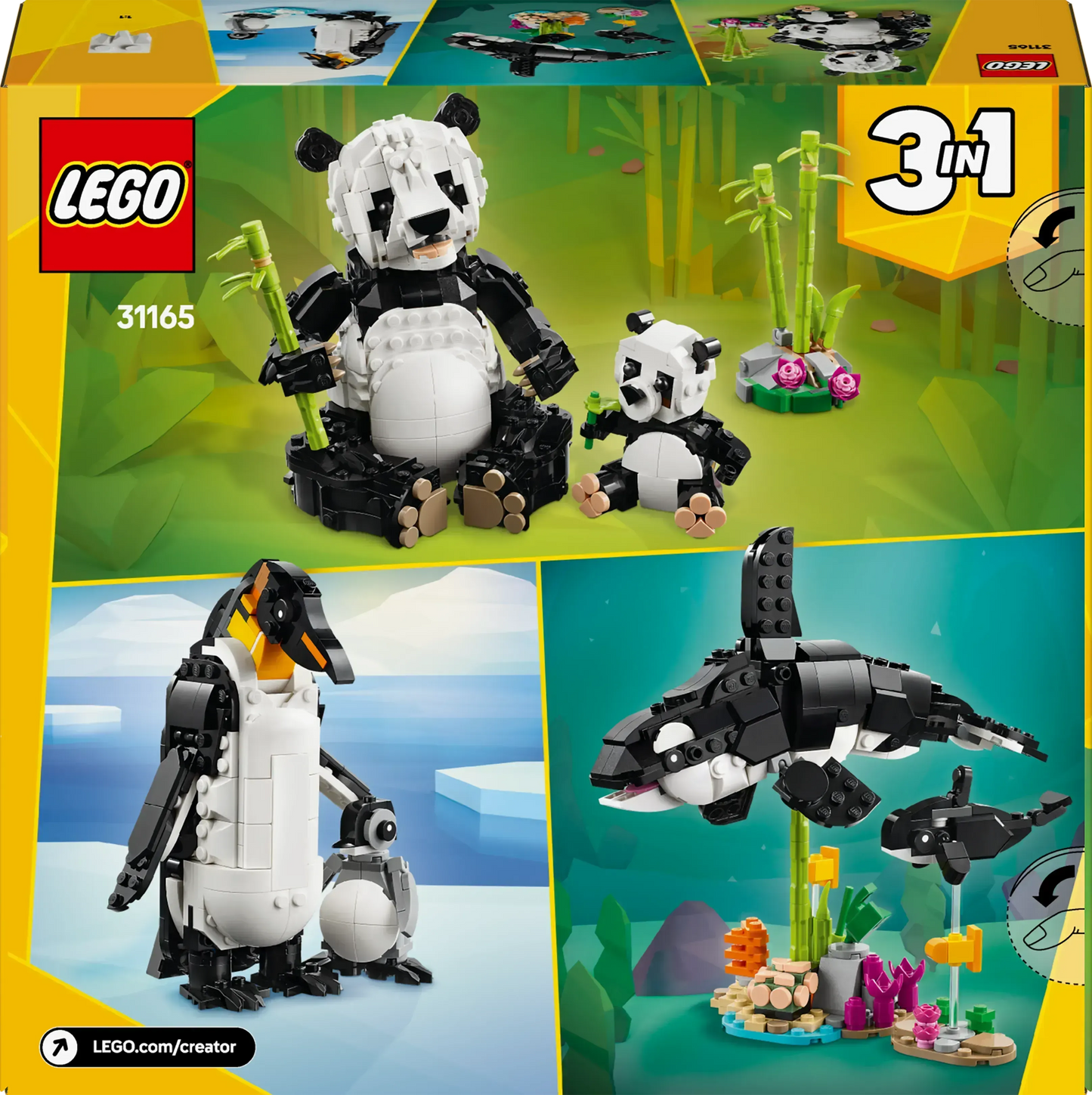 LEGO Wild Animals: Panda Family 31165 Creator 3-in-1 (expected: January 2025)