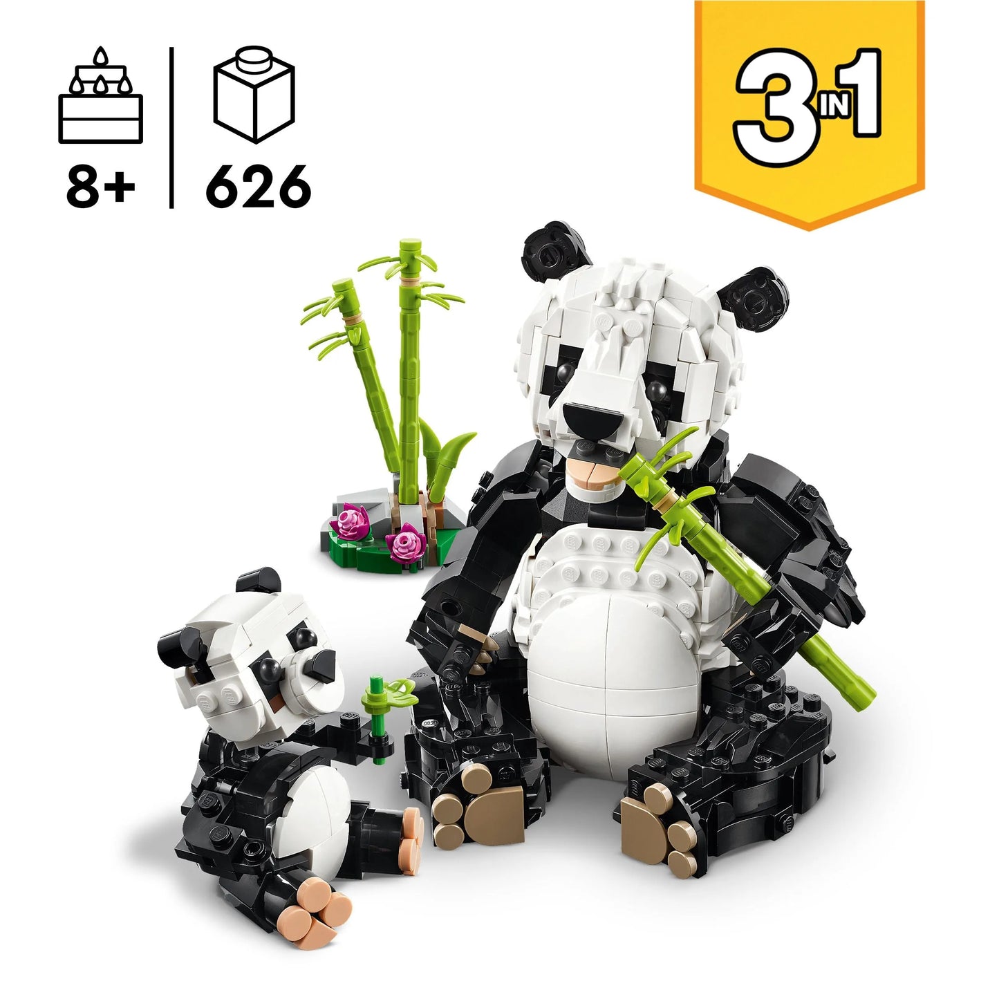 LEGO Wild Animals: Panda Family 31165 Creator 3-in-1 (expected: January 2025)
