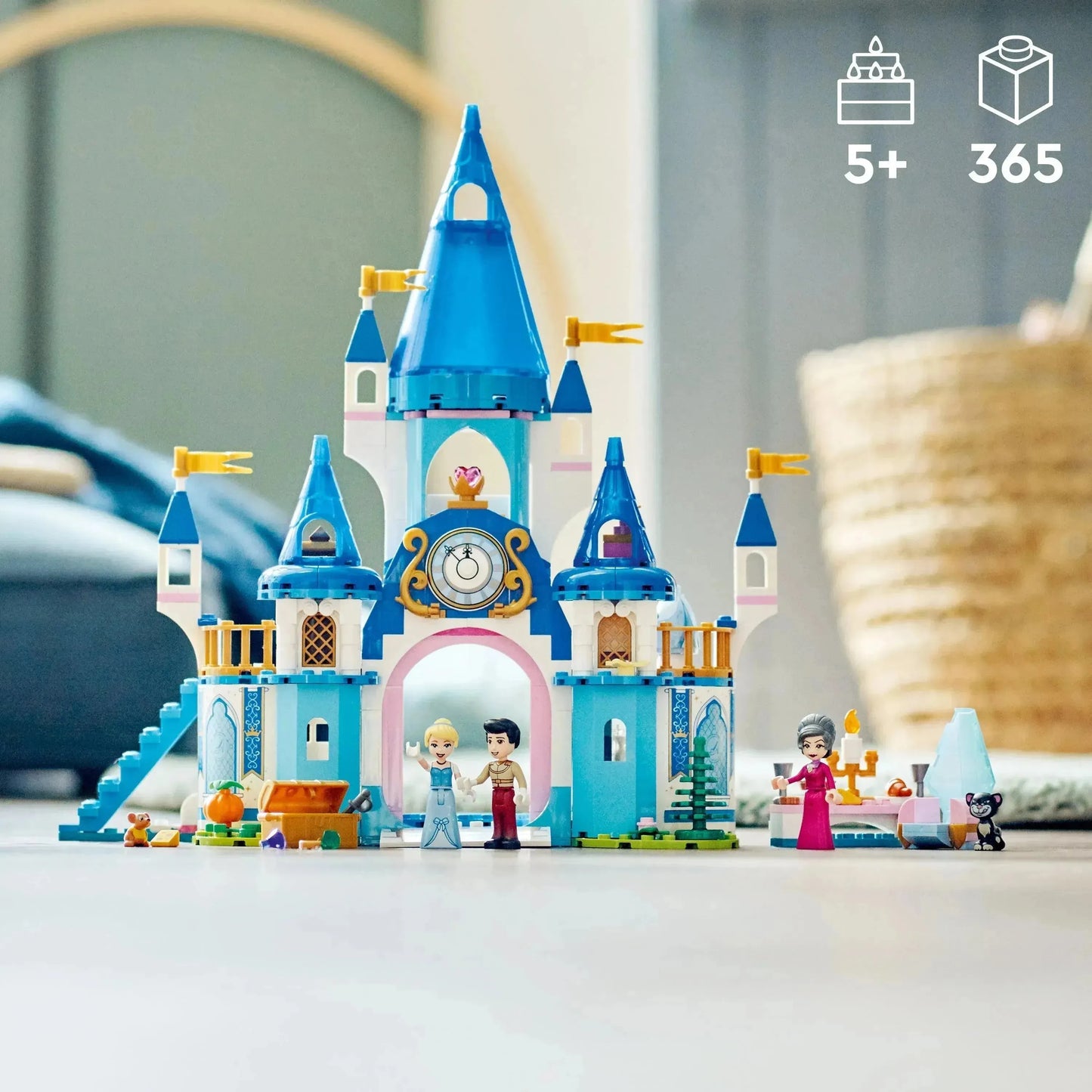 LEGO Das Disney-Schloss von Aschenputtel und der hübsche Prinz 43206 Disney