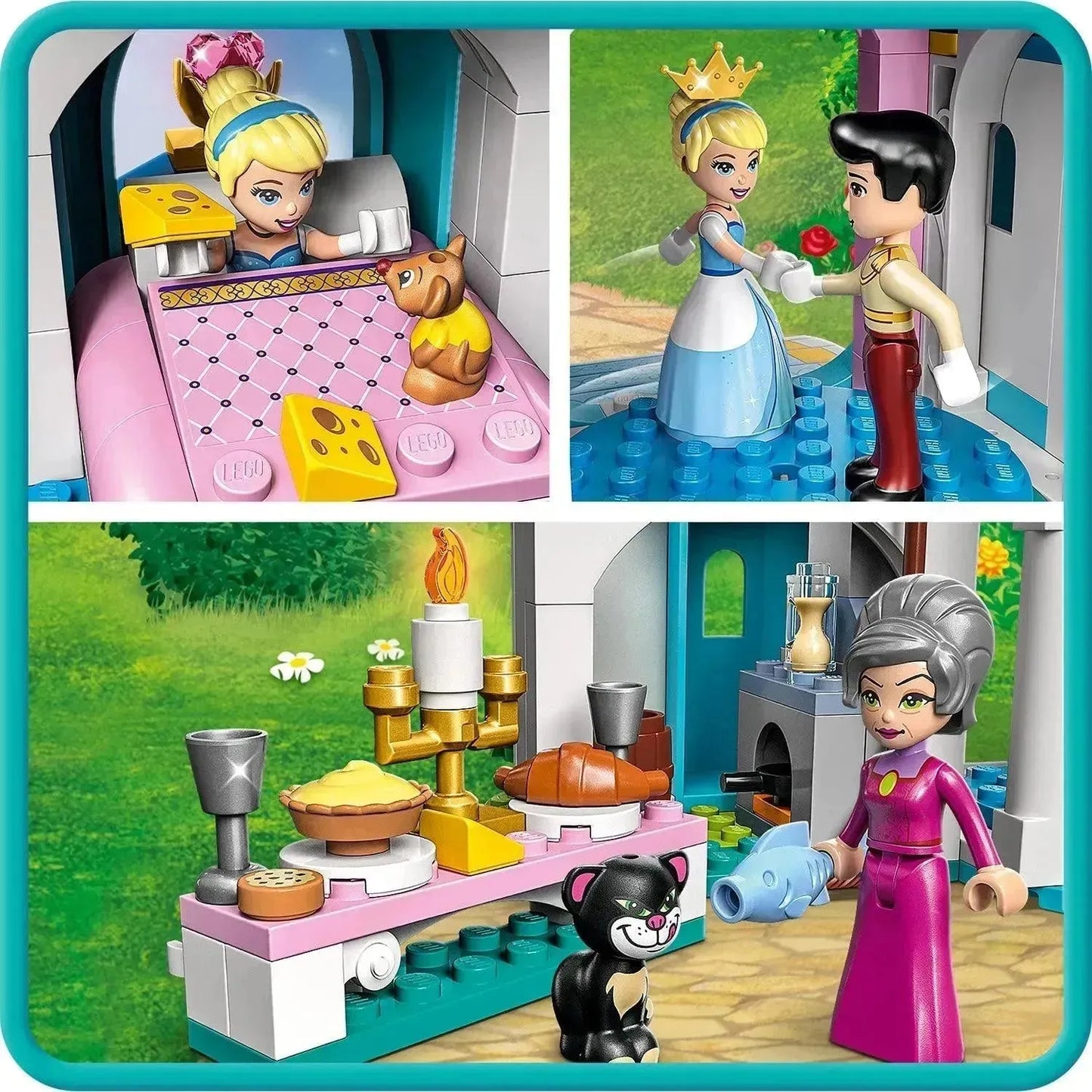 LEGO Das Disney-Schloss von Aschenputtel und der hübsche Prinz 43206 Disney