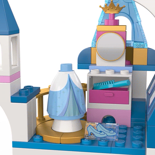 LEGO Het Disney kasteel van Assepoester en de knappe prins 43206 Disney