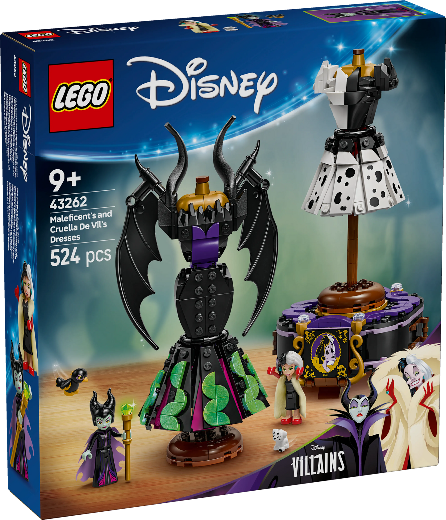LEGO The Dresses of Maleficent and Cruella De Ville 43262 Disney (Pre-Order: March 2025)