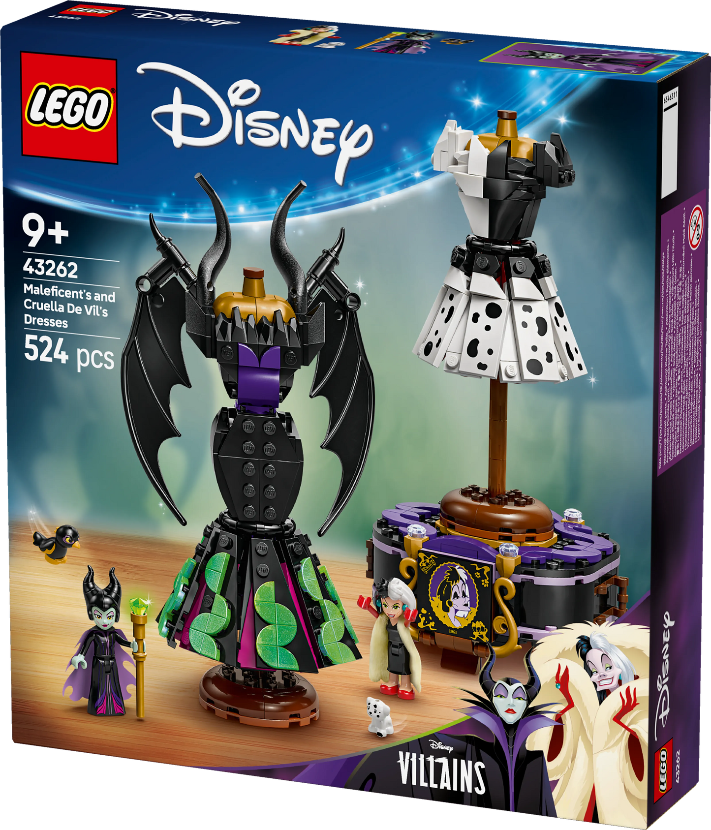 LEGO The Dresses of Maleficent and Cruella De Ville 43262 Disney (Pre-Order: March 2025)