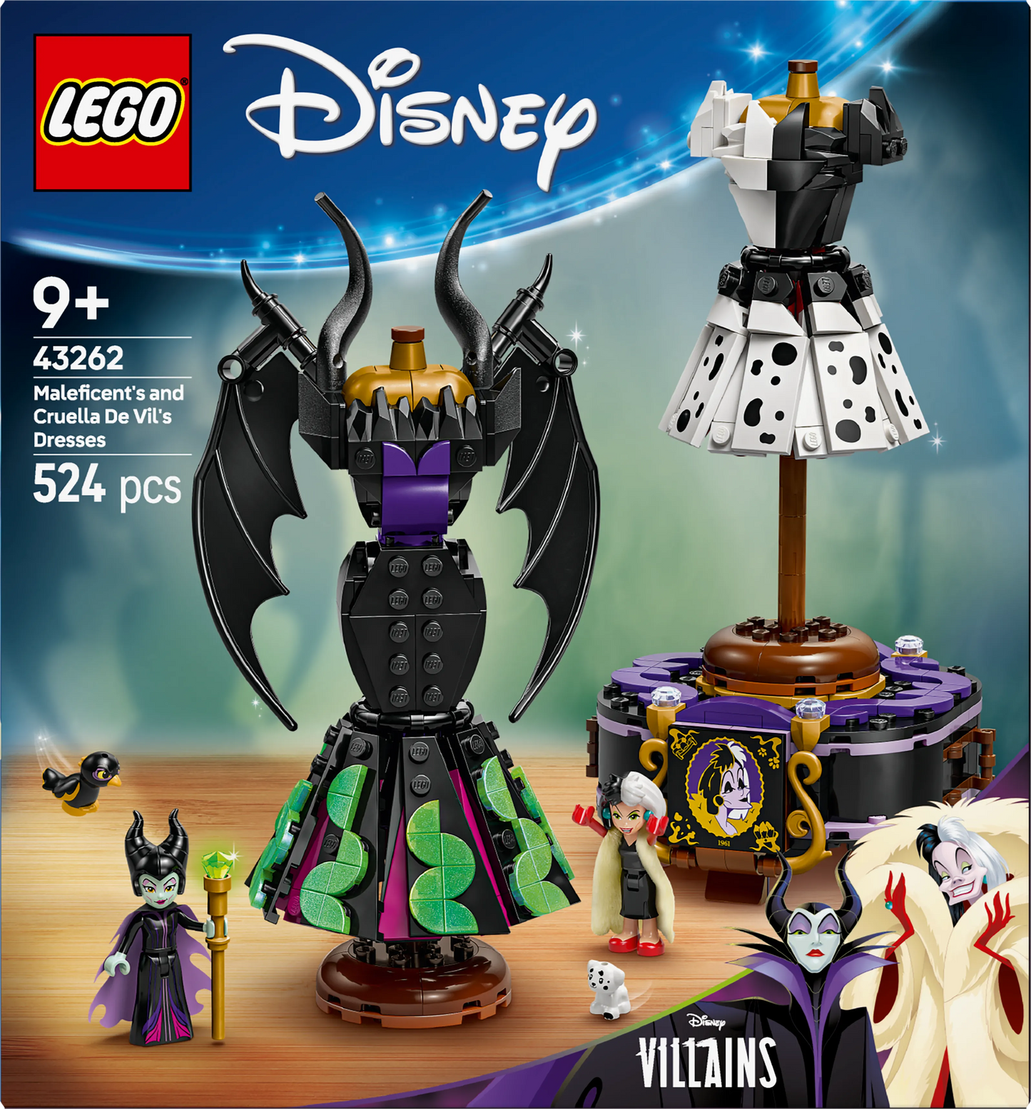 LEGO The Dresses of Maleficent and Cruella De Ville 43262 Disney (Pre-Order: March 2025)
