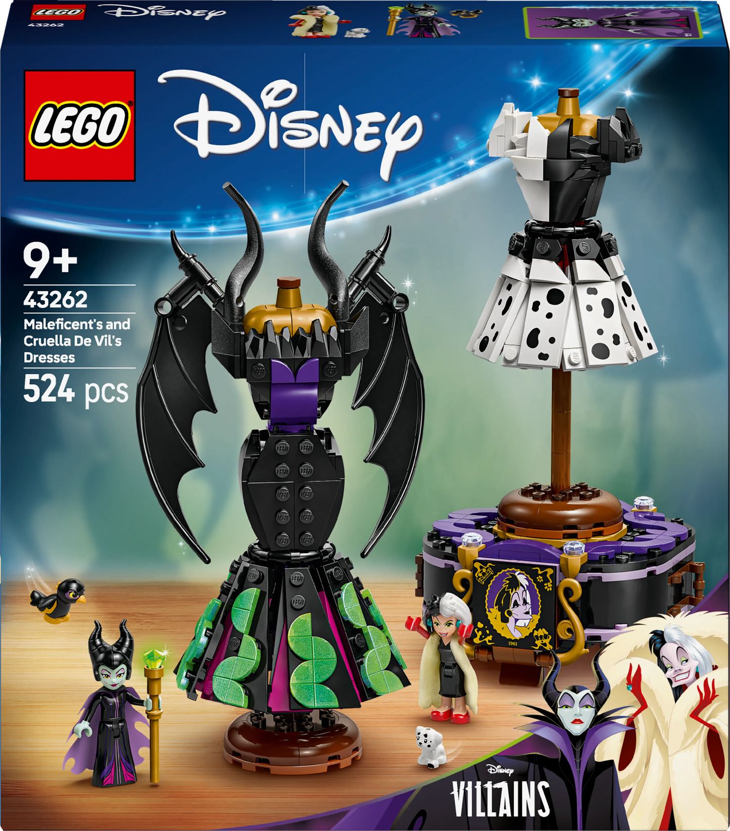 LEGO The Dresses of Maleficent and Cruella De Ville 43262 Disney (Pre-Order: March 2025)