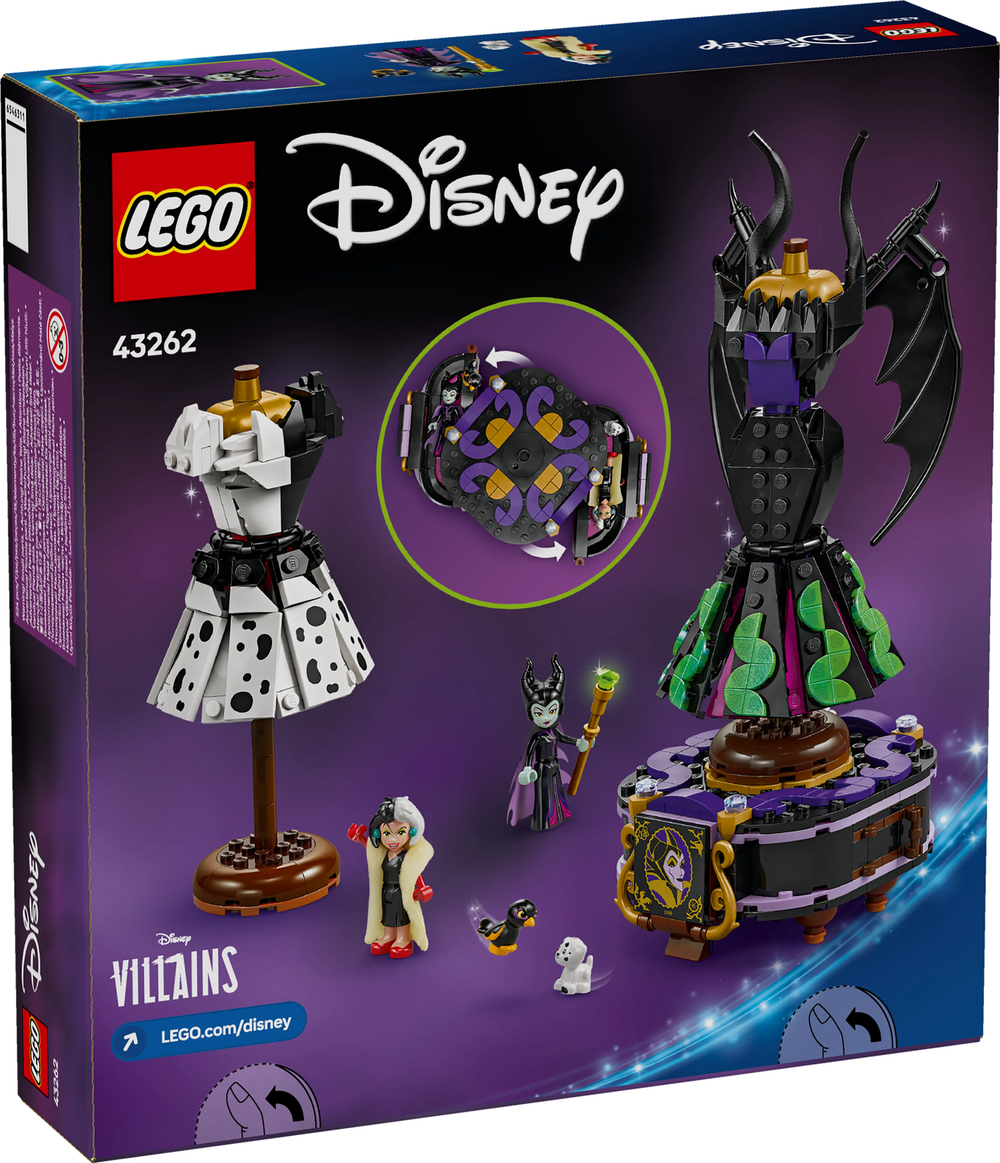 LEGO The Dresses of Maleficent and Cruella De Ville 43262 Disney (Pre-Order: March 2025)