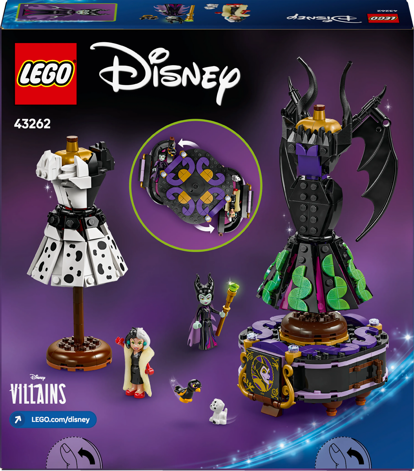 LEGO The Dresses of Maleficent and Cruella De Ville 43262 Disney (Pre-Order: March 2025)