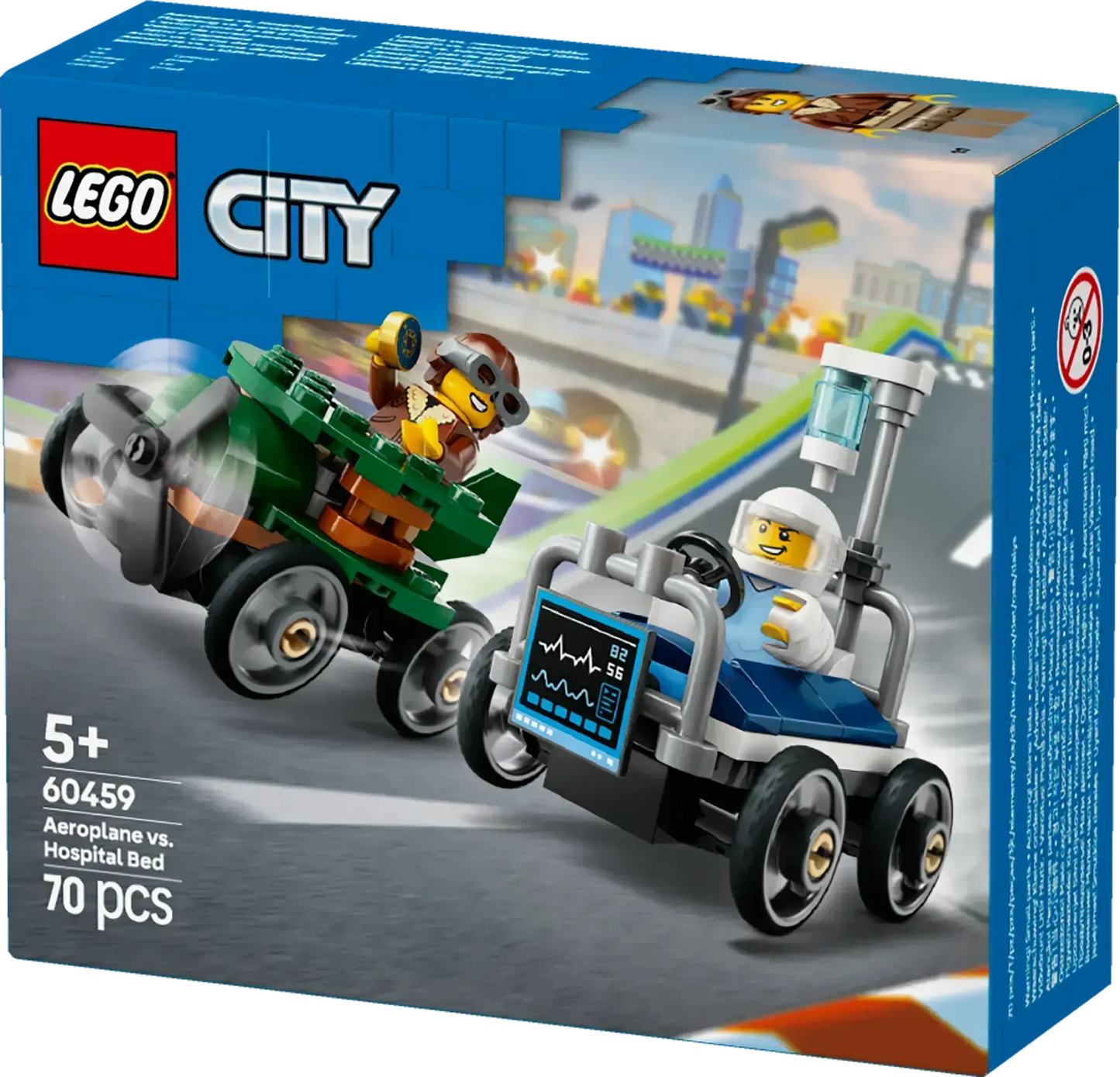 LEGO Race Car Pack: Airplane vs Hospital Bed 60459 City (Pre-Order: January 2025)