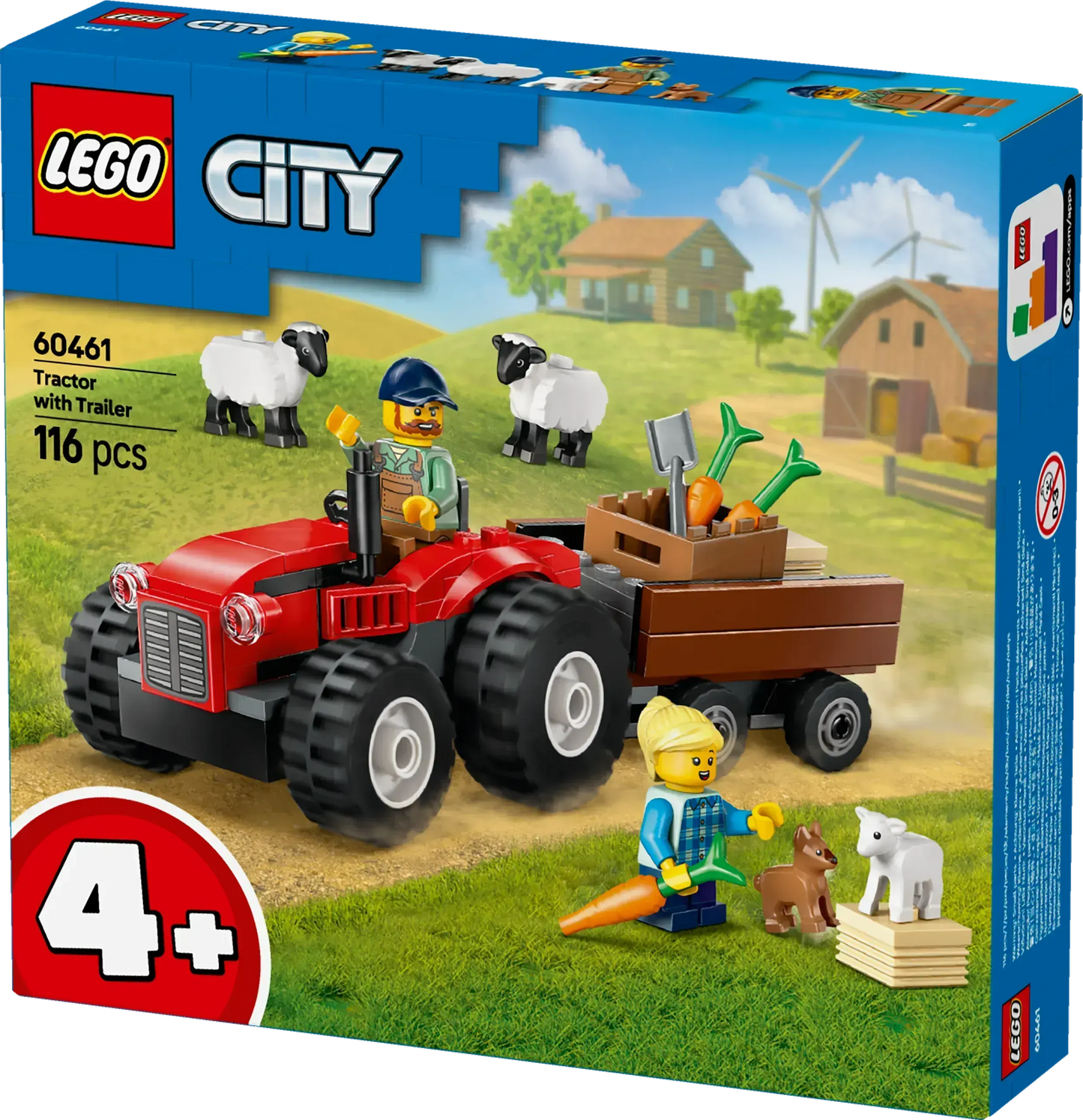 LEGO Red Tractor with Trailer and Sheep 60461 (Pre-Order: January 2025)