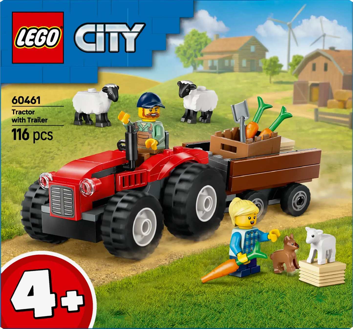 LEGO Red Tractor with Trailer and Sheep 60461 (Pre-Order: January 2025)