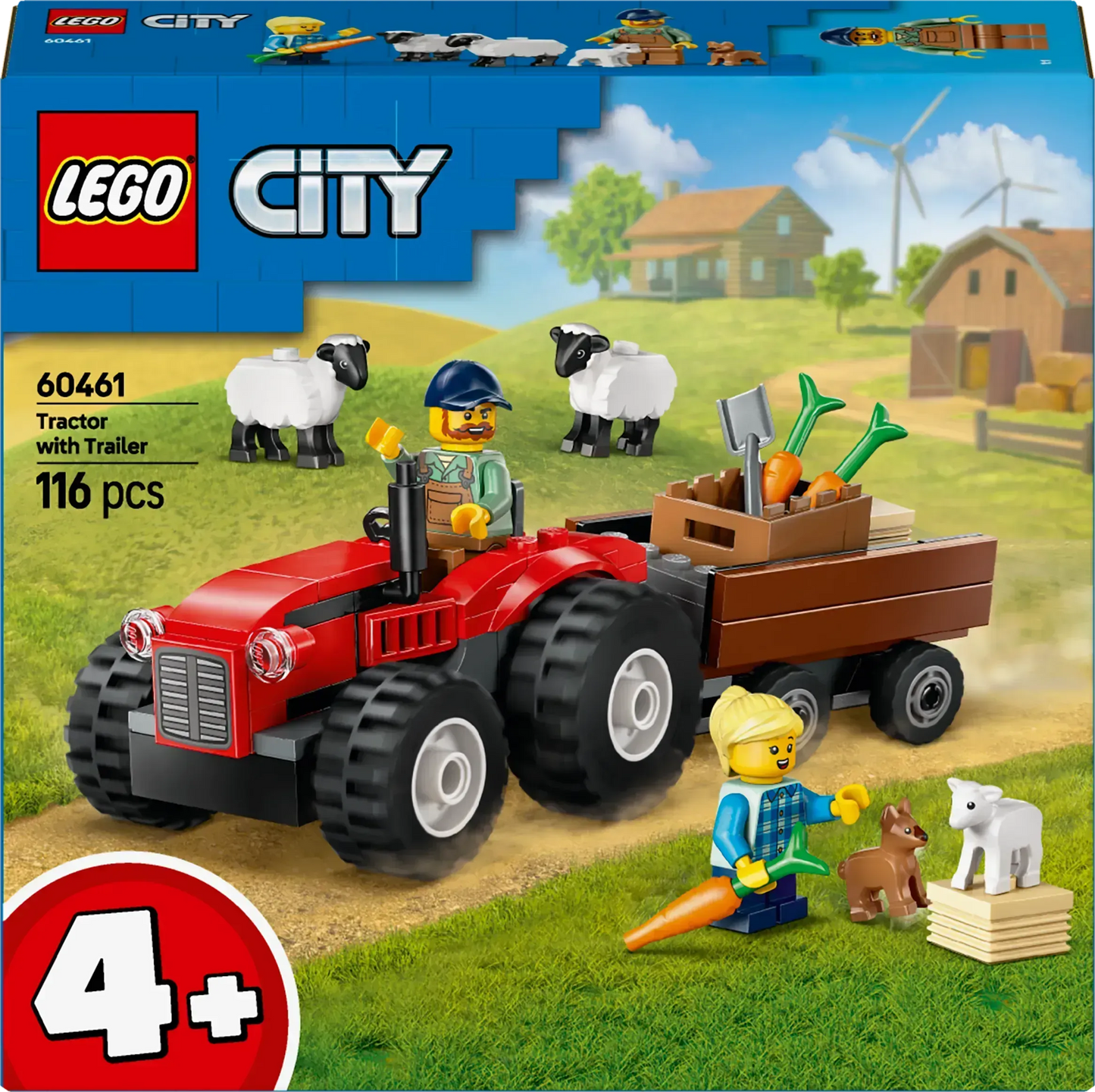 LEGO Red Tractor with Trailer and Sheep 60461 (Pre-Order: January 2025)