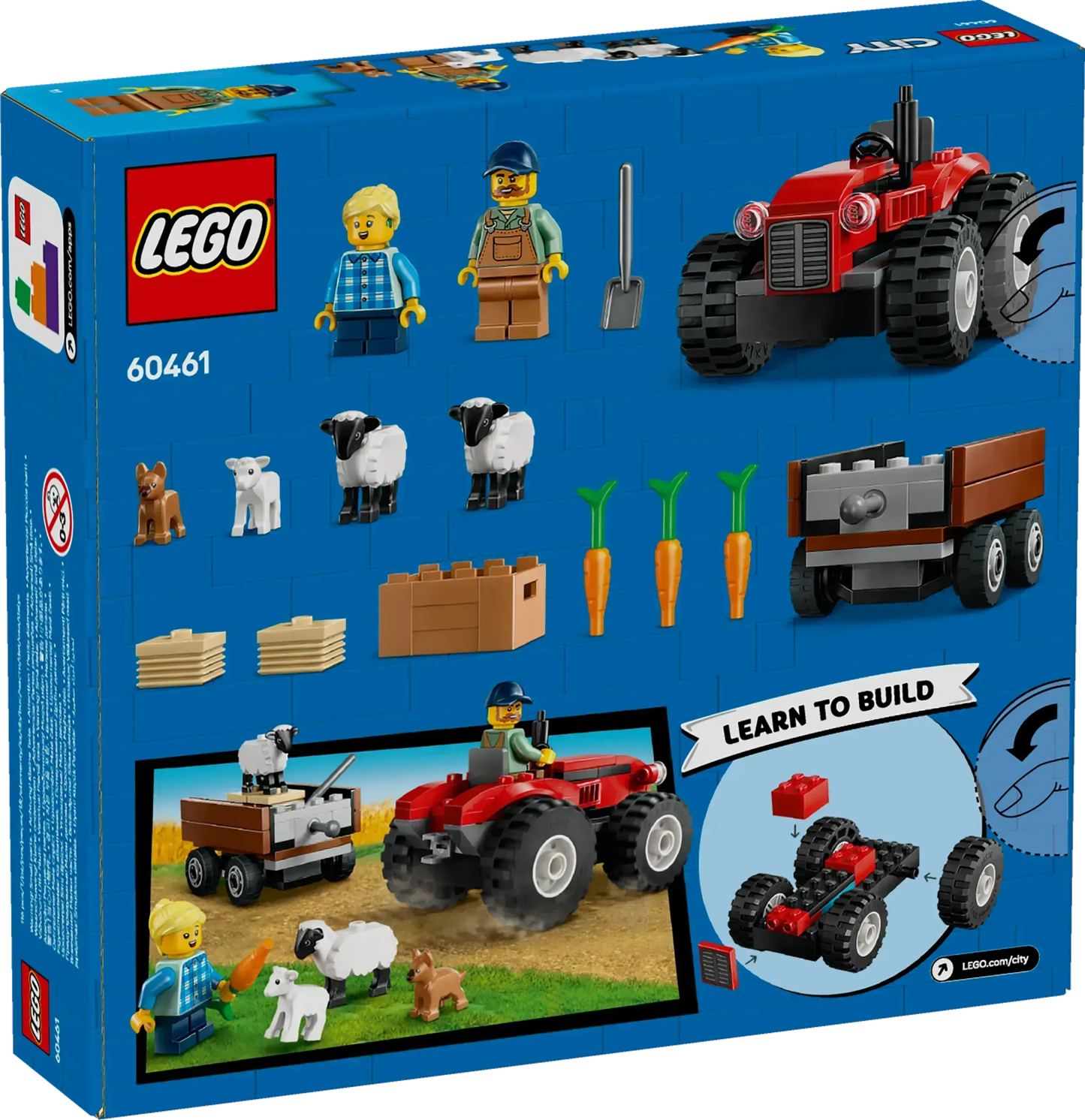 LEGO Red Tractor with Trailer and Sheep 60461 (Pre-Order: January 2025)