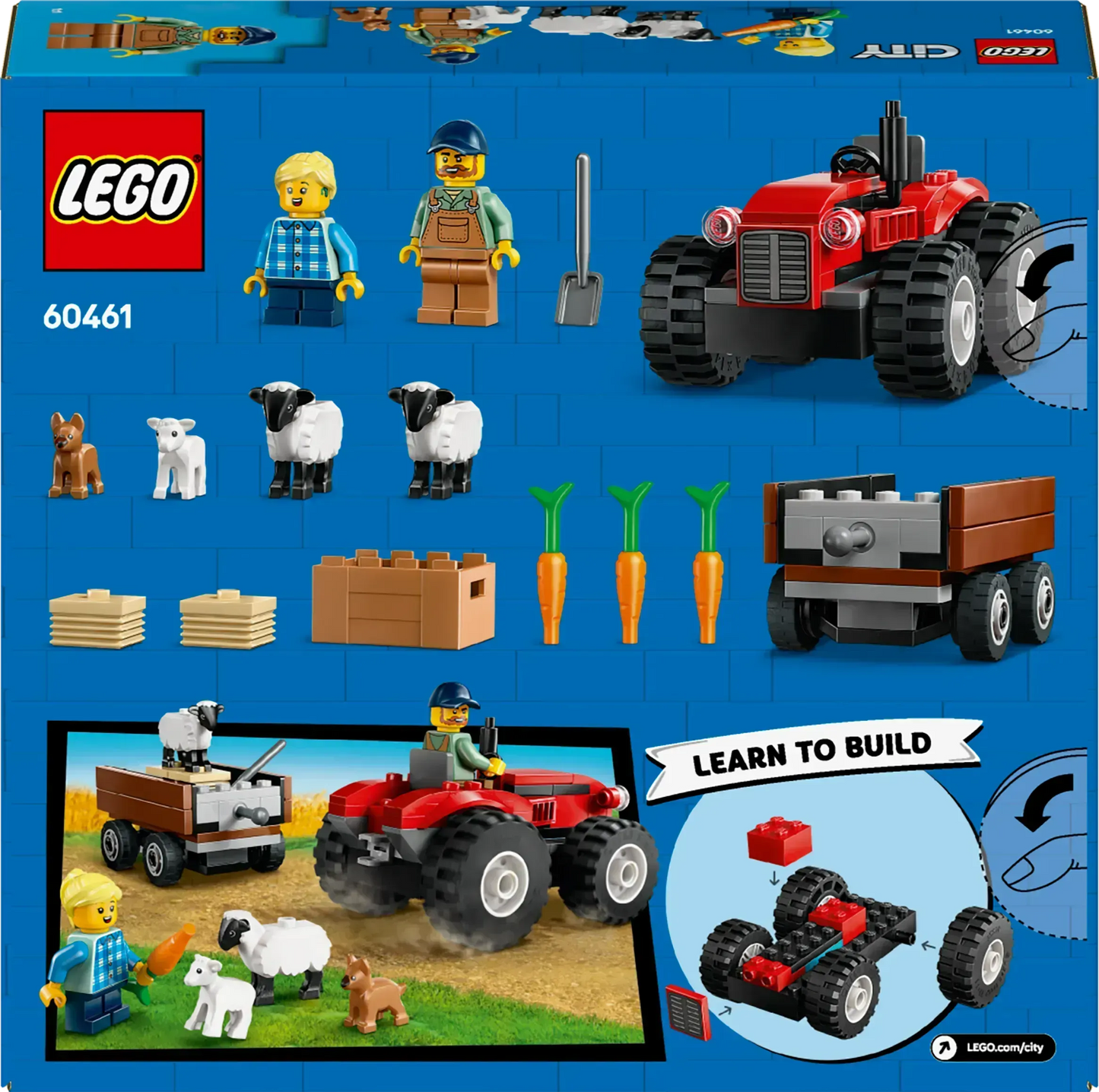 LEGO Red Tractor with Trailer and Sheep 60461 (Pre-Order: January 2025)