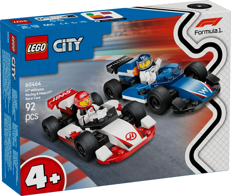 LEGO F1 Williams Racing & Haas Formula 1 Cars 60464 City (Pre-Order: January 2025)