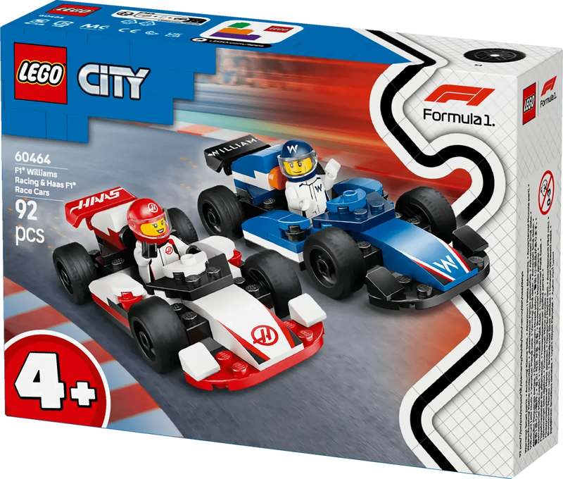LEGO F1 Williams Racing & Haas Formula 1 Cars 60464 City (Pre-Order: January 2025)
