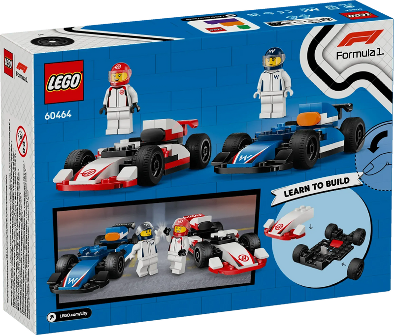 LEGO F1 Williams Racing & Haas Formula 1 Cars 60464 City (Pre-Order: January 2025)