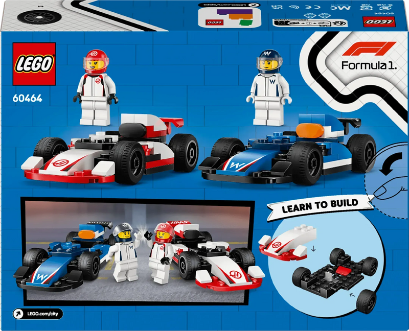 LEGO F1 Williams Racing & Haas Formula 1 Cars 60464 City (Pre-Order: January 2025)