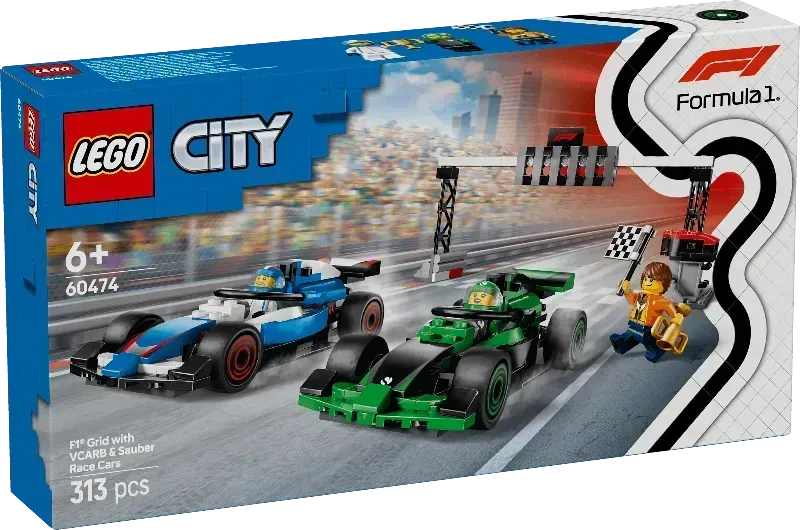LEGO F1 Starting Line with VCARB & Sauber Formula 1 Cars 60474 City