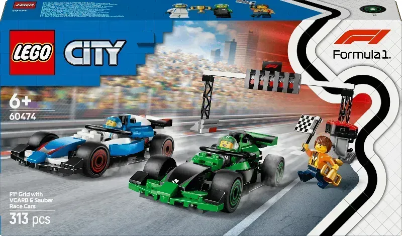 LEGO F1 Starting Line with VCARB & Sauber Formula 1 Cars 60474 City
