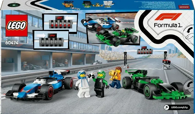 LEGO F1 Starting Line with VCARB & Sauber Formula 1 Cars 60474 City