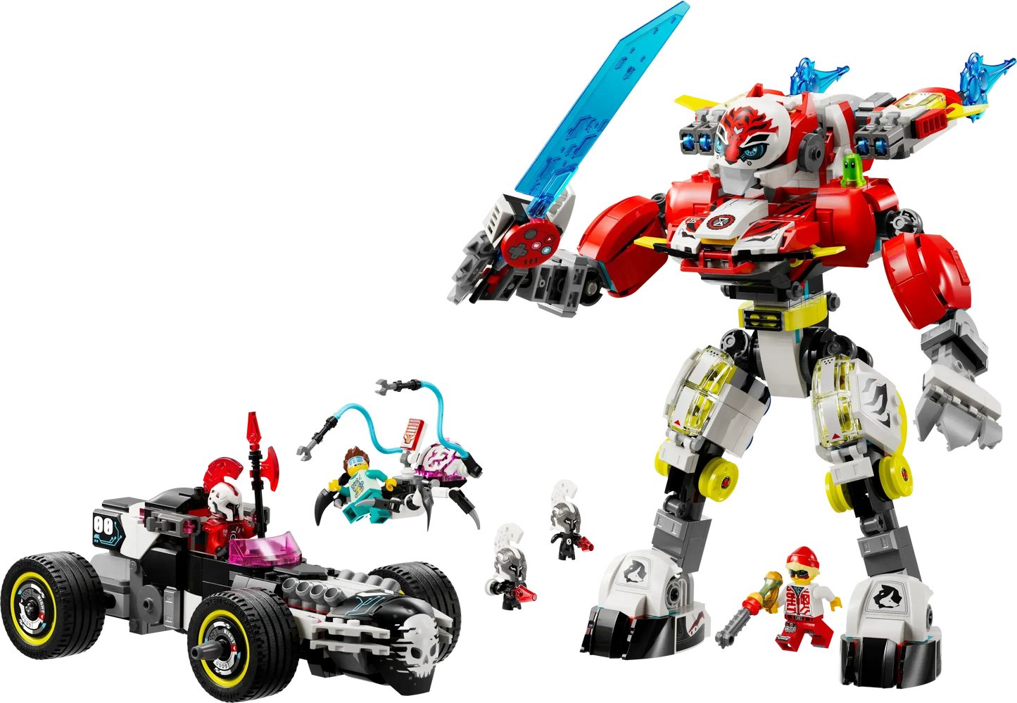 LEGO Coopers Tiger Mech & Zero's HotRod 71497 Dreamzzz (Pre-Order: January 2025)