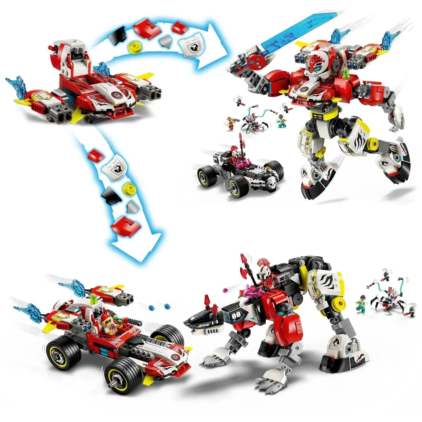 LEGO Coopers Tiger Mech & Zero's HotRod 71497 Dreamzzz (Pre-Order: January 2025)
