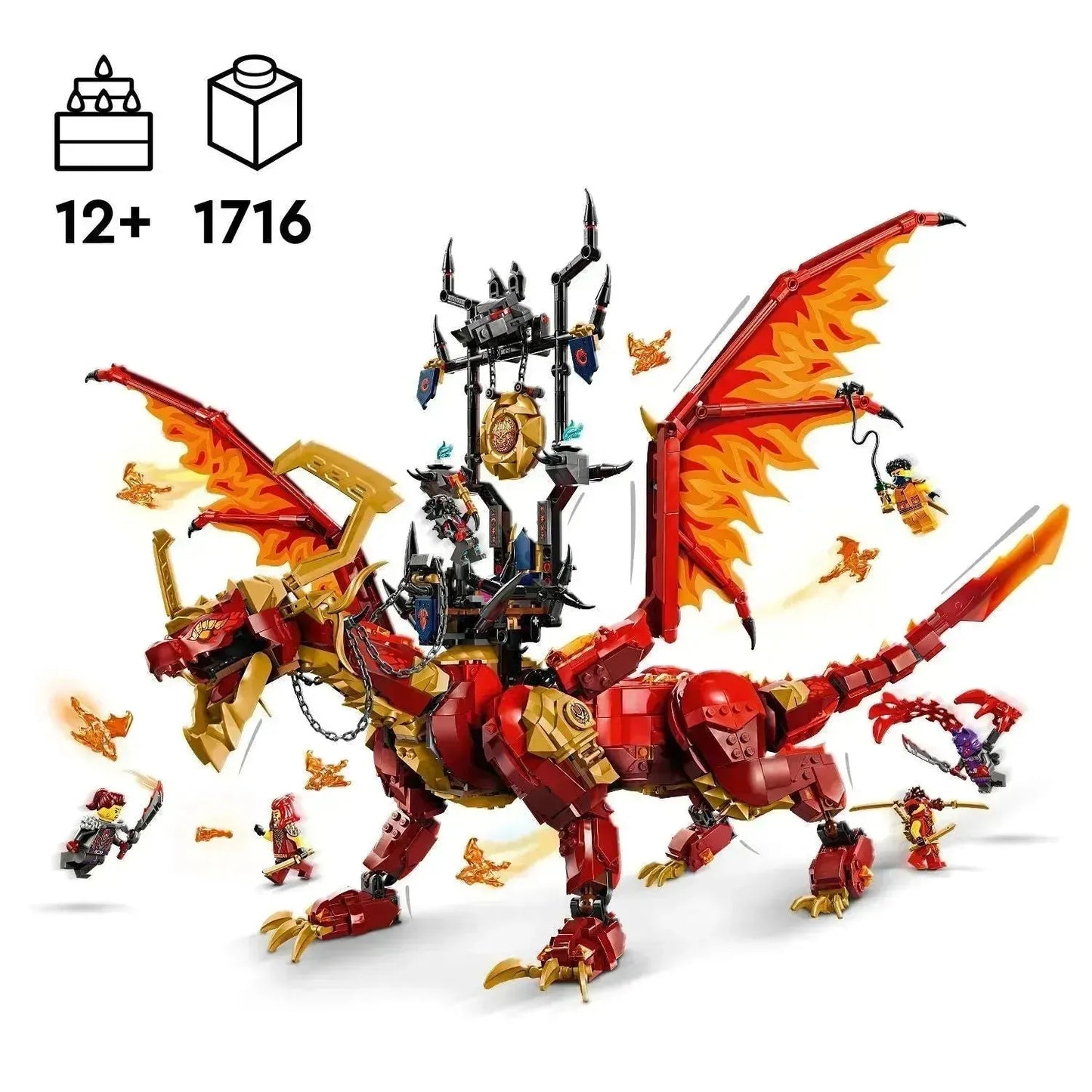 LEGO Bron Draak van Beweging 71822 Ninjago