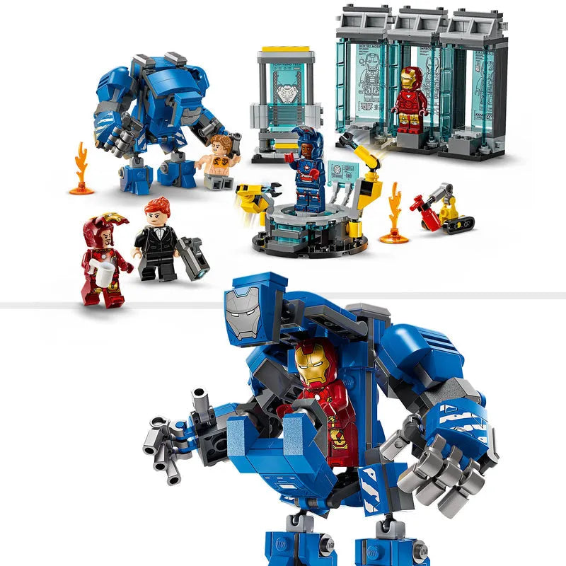 LEGO Iron Mans Labor: Rüstungsraum 76315 Superhelden (Vorbestellung: April)