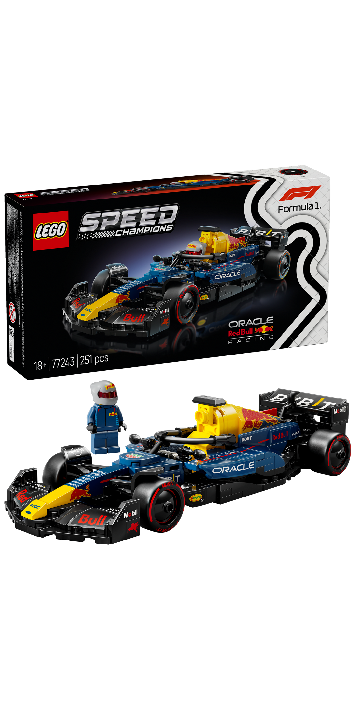 LEGO Red Bull Racing F 1 Formula Max Verstappen 77243 Speedchampions (Delivery: March 1, 2025)