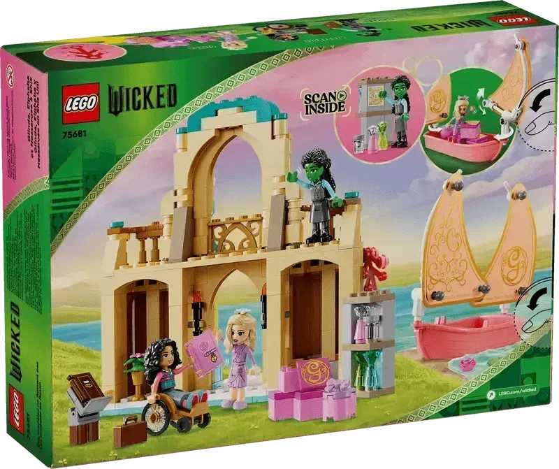 LEGO Glinda, Elphaba and Nessarose at Shiz University 75681 Wicked