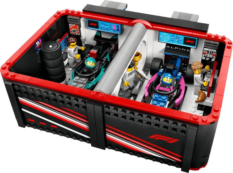 LEGO Pit Box with Mercedes AMG and Alpine F1 Cars 60444 City (Delivery: January 1, 2025)