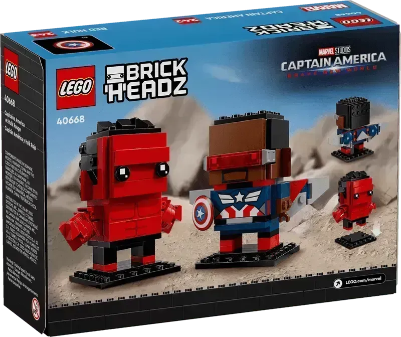 LEGO Captain America and Red Hulk figuren 40668 Brickheadz @ 2TTOYS | Official LEGO shopšš„° 2TTOYS | Official LEGO shopšš„° ā¬. 13.00