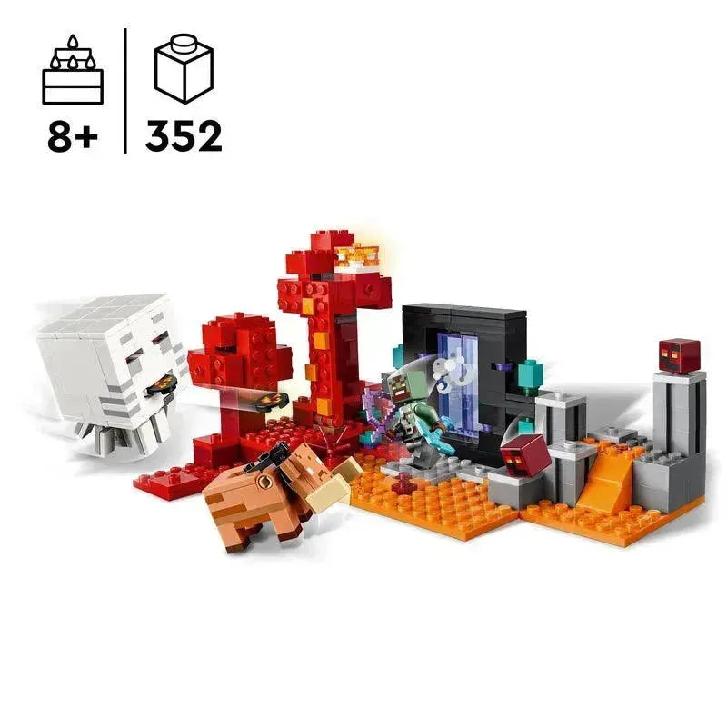 LEGO De Nether Poraal expeditie 21255 Minecraft LEGO MINECRAFT @ 2TTOYS | Official LEGO shopšš„° LEGO ā¬. 32.49