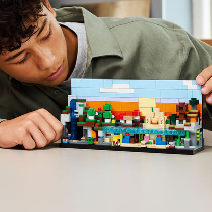LEGO Minecraft Minibiomen Videogame Speelgoed voor Kinderen en Kinderkamer Decoratie 21589