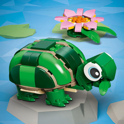 LEGO® Creator 3in1 Schildpad met Waterlelie - Speelgoedmodel - Bouw Om tot Kameleon of Kikker - 31377