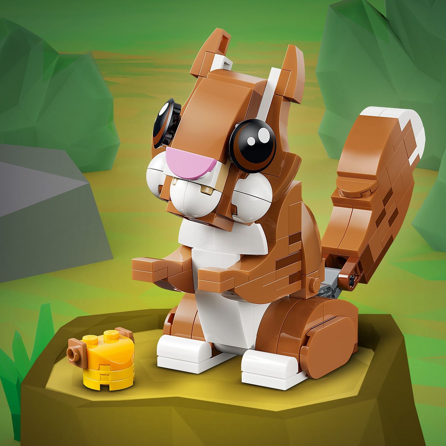 LEGO® Creator 3in1 Schattige dieren: Speelse Puppy - Dierenset - Bouw Om tot Eekhoorn of Eend - 31382