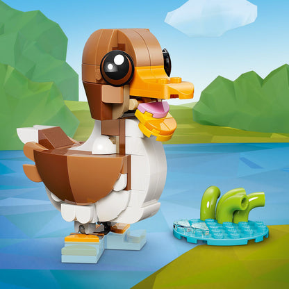 LEGO® Creator 3in1 Schattige dieren: Speelse Puppy - Dierenset - Bouw Om tot Eekhoorn of Eend - 31382