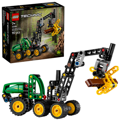 LEGO® Technic John Deere 1470H Houtoogstmachine - Werkende Klauw en Boomstam - Modelbouwspeelgoed - 42218