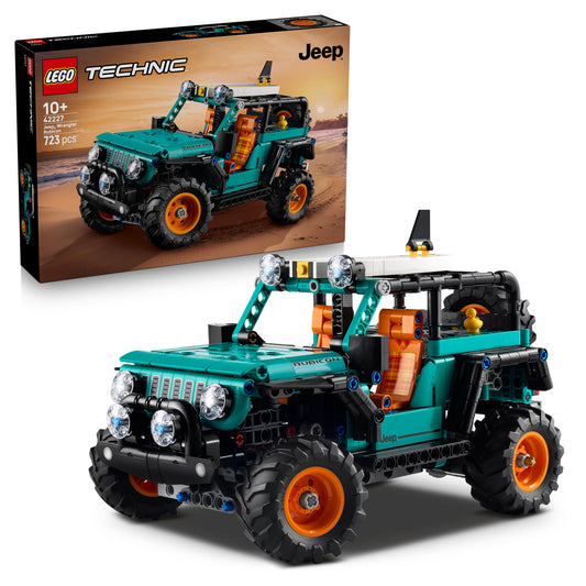 LEGO Technic Jeep Wrangler Rubicon Terreinwagen – Offroad Voertuig Bouwpakket voor Kinderen met V6-motor, Sturing en Vering – STEM Verjaardagscadeau voor Jongens en Tieners vanaf 10 Jaar – 42227