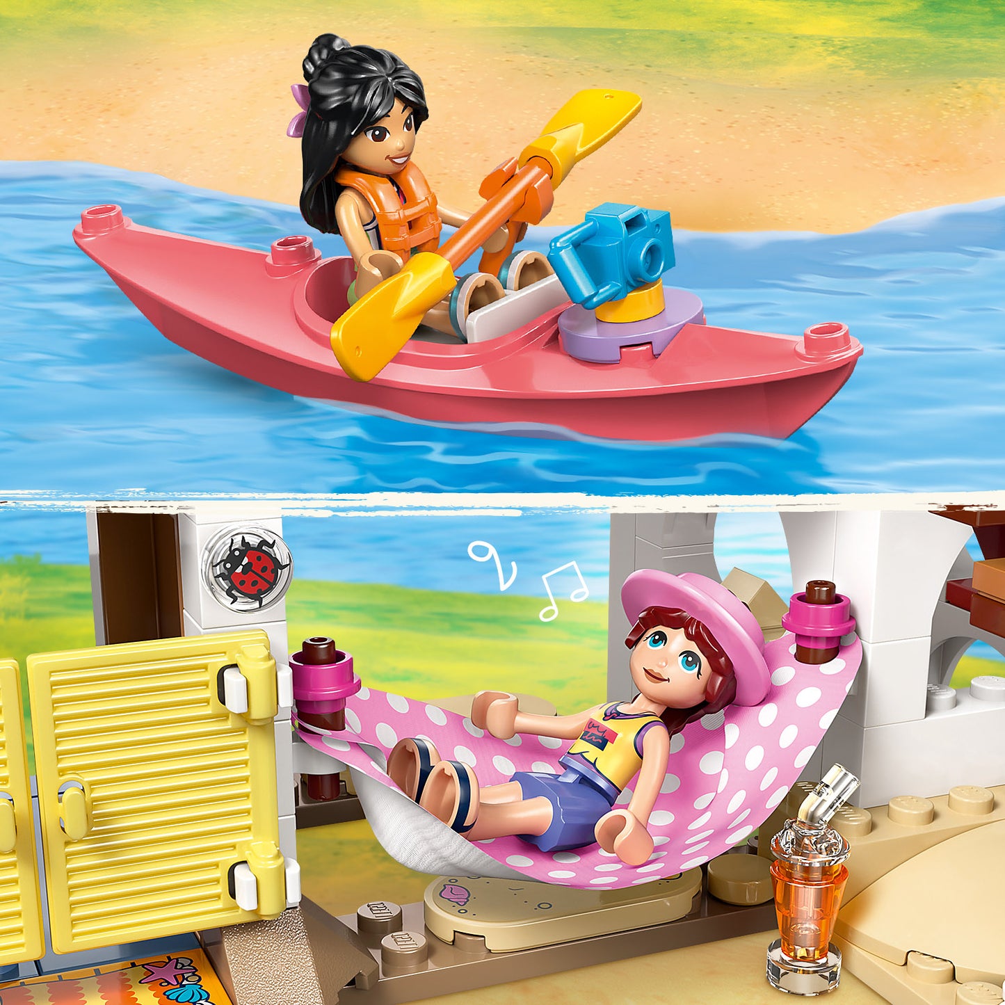 LEGO® Friends Strandhuis met Zeehonden - Bouwset met 3 Minipoppetjes en 2 Zeehondenfiguren - 42699