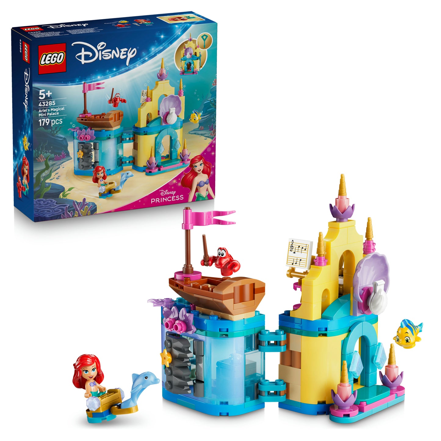 LEGO Disney Princess Ariëls Magische Minipaleis Kleine Zeemeermin Bouwpakket voor Kinderen 43285