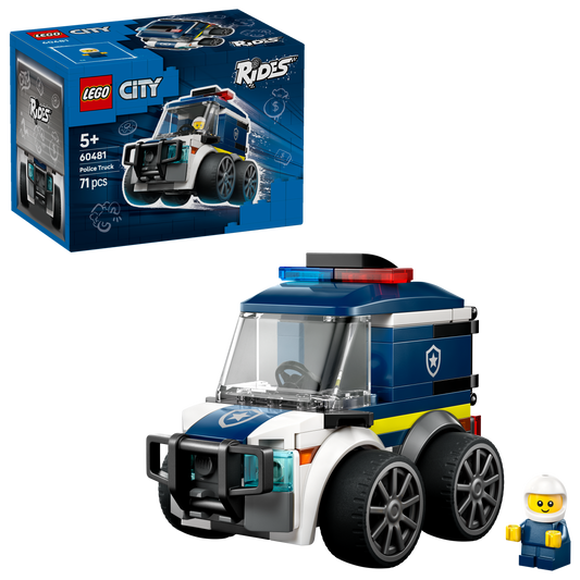 LEGO® City Voertuigen – Politiewagen - Bouwset met Minivoertuig en Minifiguur van Politieagent – 60481